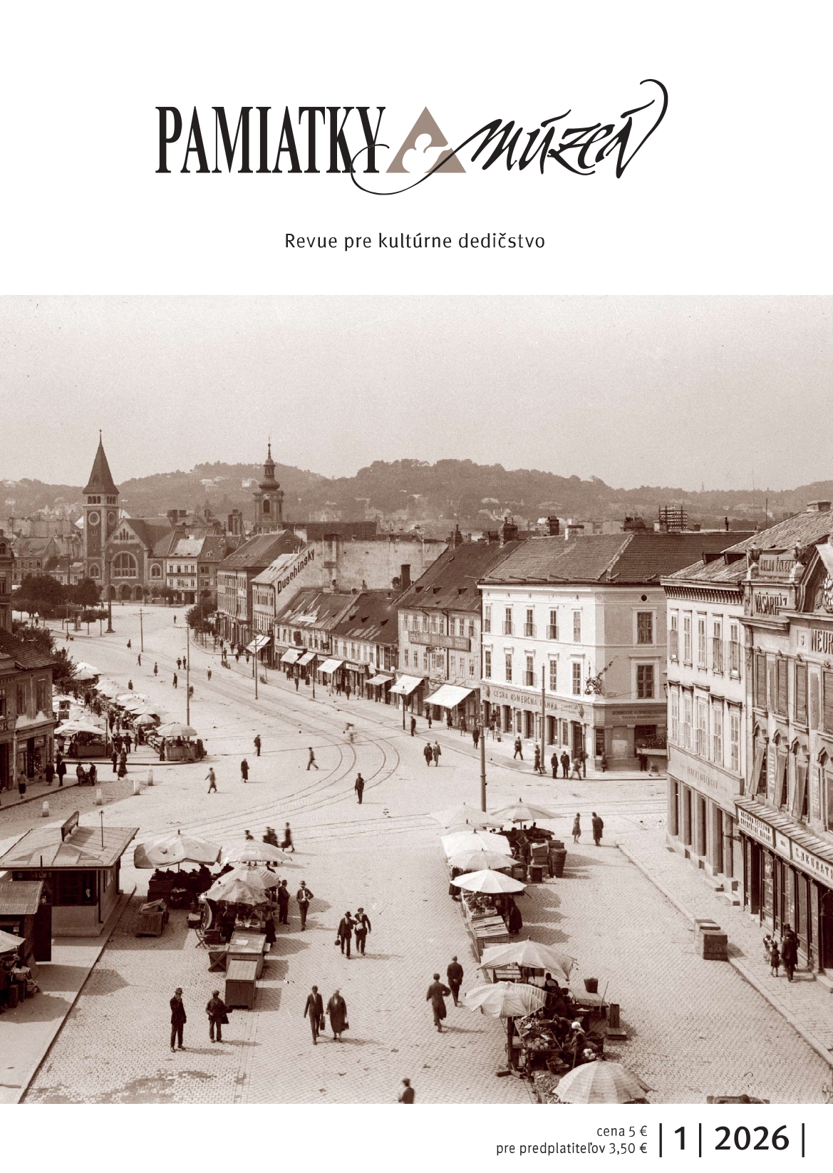 Obálka časopisu Pamiatky a múzeá 1/2026